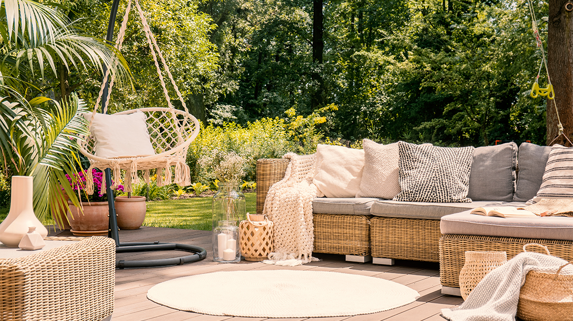 terrasse décorée