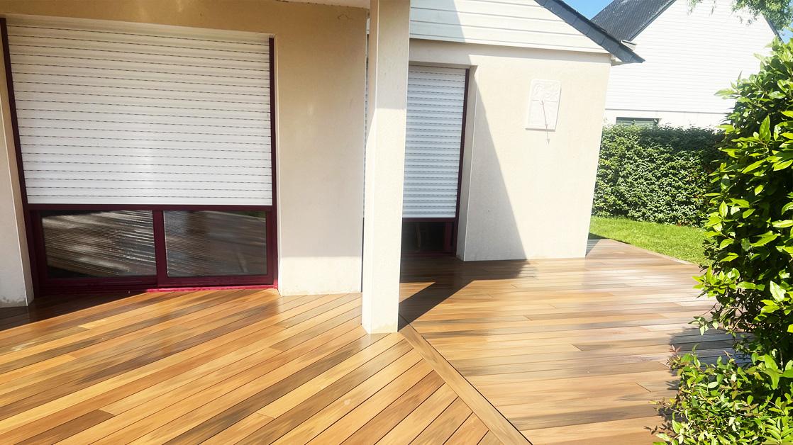 réalisation terrasse morbihan bois Pluvignier