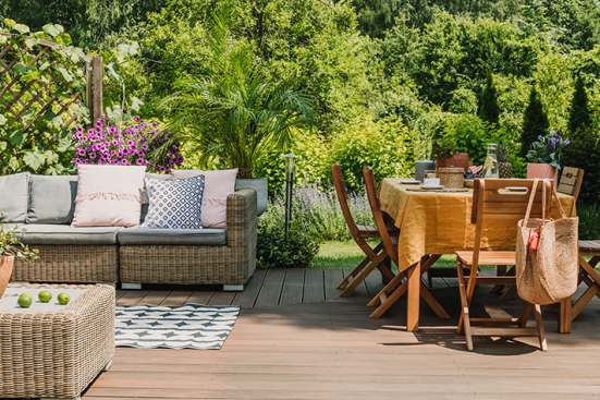 terrasse aménagée