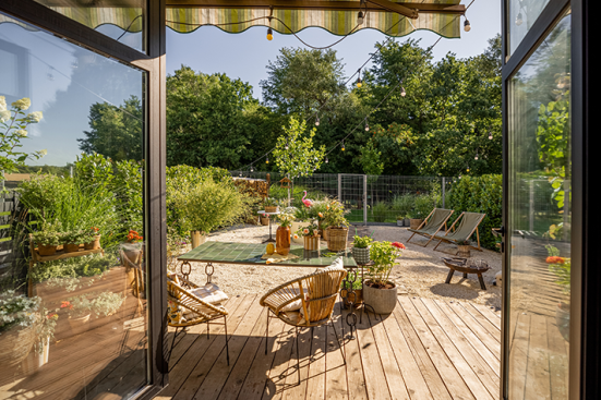 terrasse aménagée