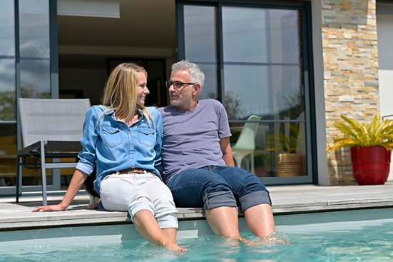 Terrasse en bois piscine