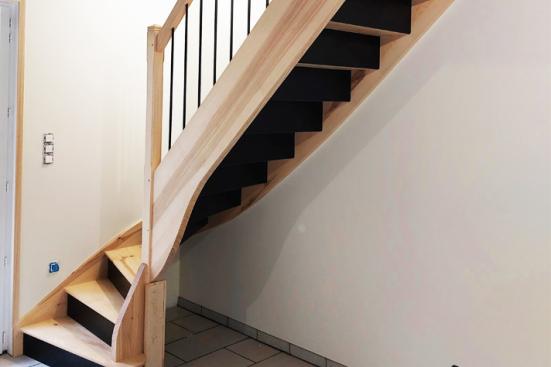conception et installation escalier bois tours