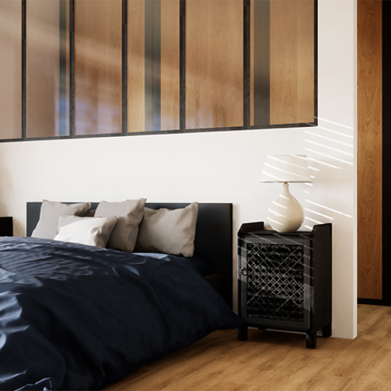 chambre avec verrière