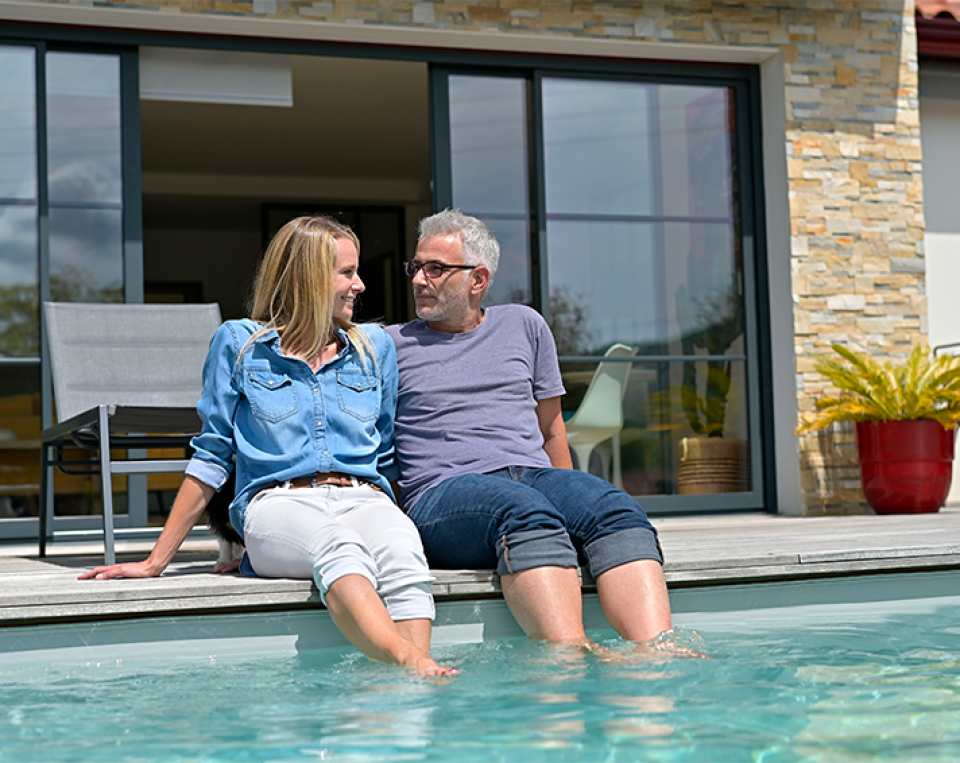 Terrasse en bois piscine