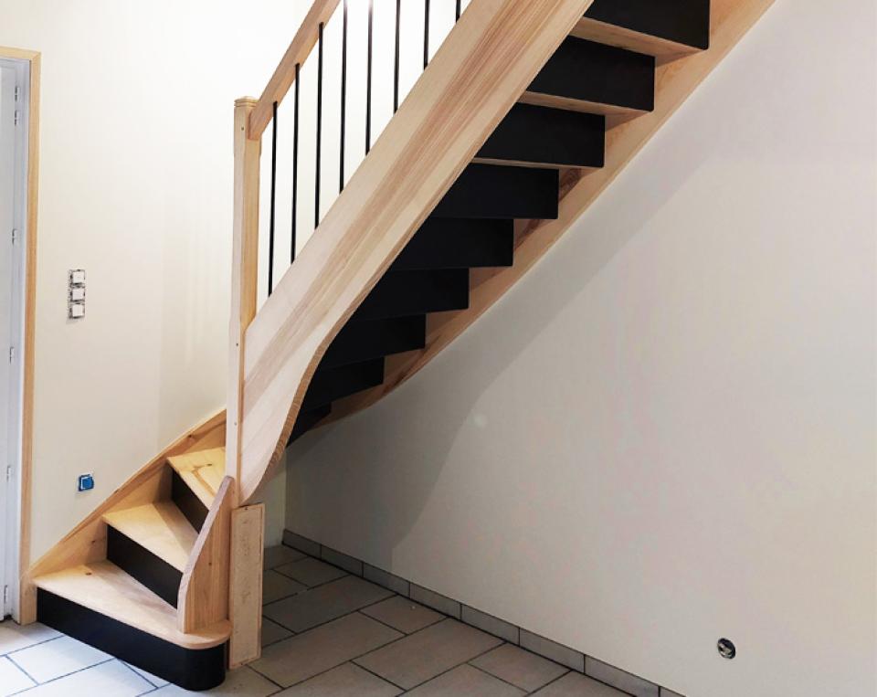 conception et installation escalier bois tours