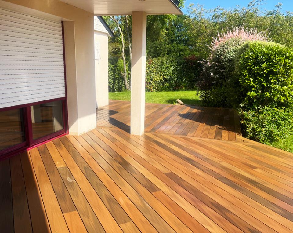 Création d’une terrasse à Pluvignier